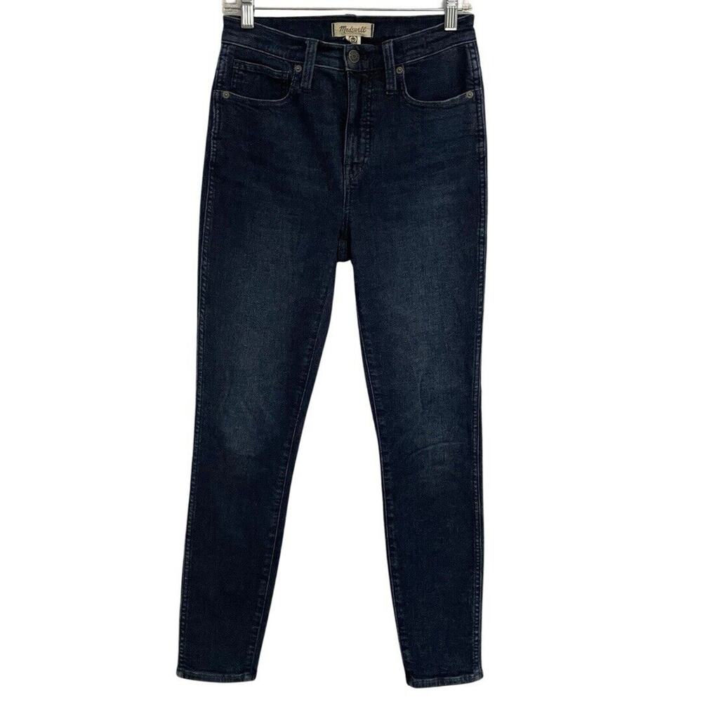Madewell Jeans Women’s Size 26 Blue Dark Wash 10” High-Rise Skinny Stretch Ankle